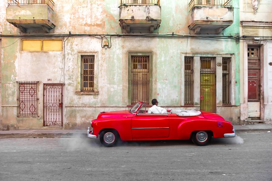 Rückwärtsgang, Havanna Kuba von Miro May