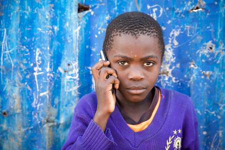 Junge Portrait Call in Nairobi, Kenia Kenya 2019