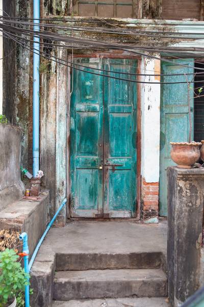 Tür in Yangon (Rangun) Myanmar (Burma) 2020