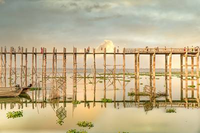 U Bein Bridge in Mandalay 2020