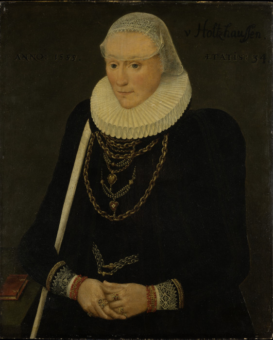 Bildnis der Margaretha Völker, geb. von Holzhausen von Mittelrheinischer Meister von 1588