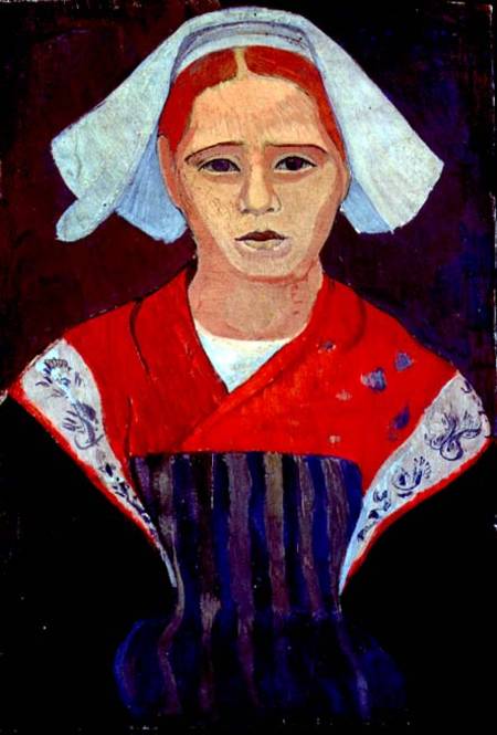Young Breton Girl von Mogens Franscesco Hendrik Ballin