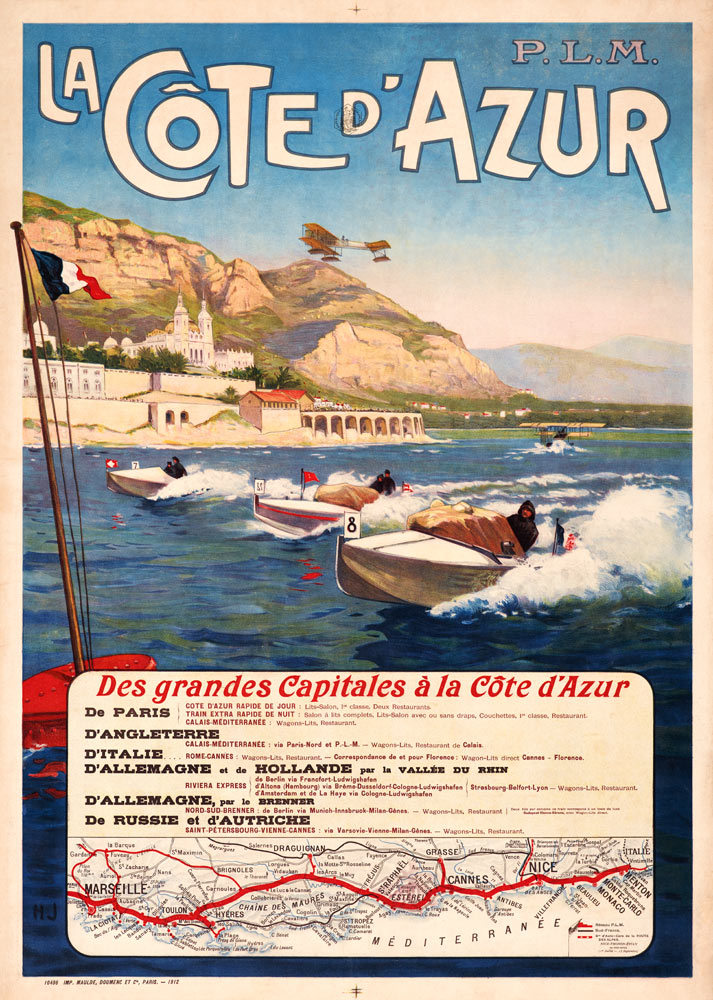 La Côte d'Azur von Monogramm H.J.