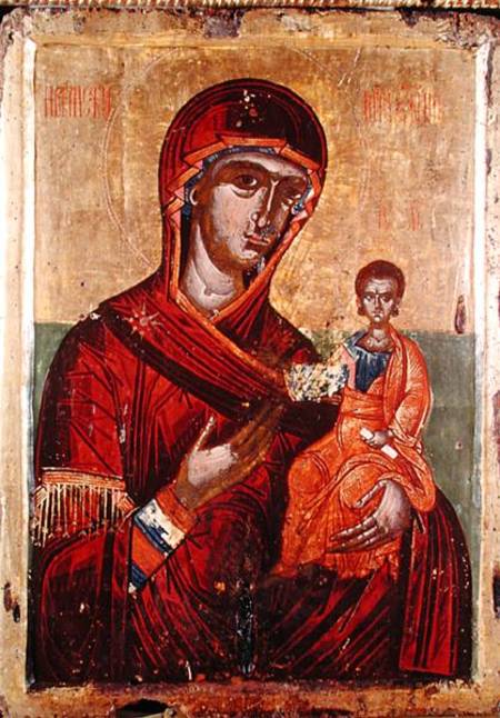Iconostasis of Podvrh, Montenegro, Virgin and Child von Montenegran School