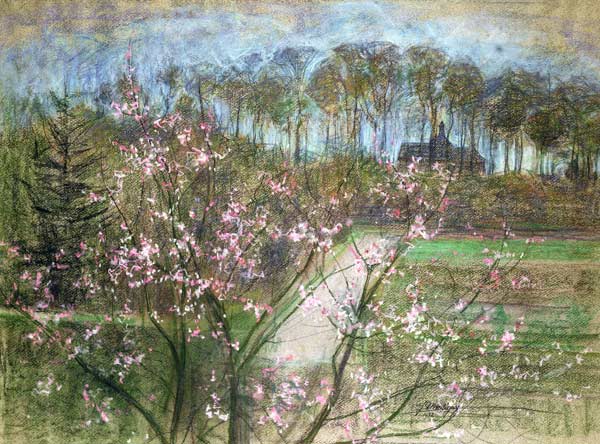 Frühlingslandschaft von Jenny Montigny