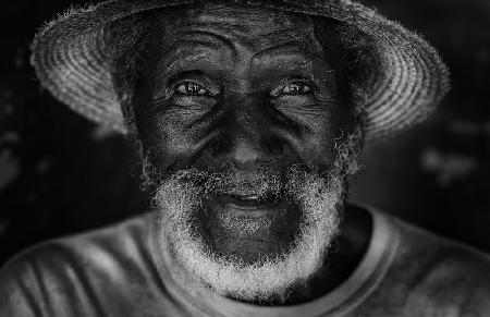 glücklicher Mann in Kuba.