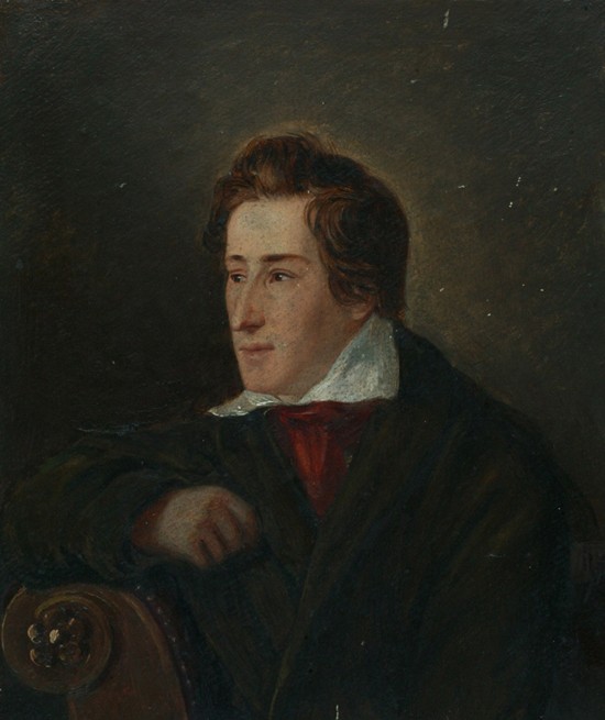 Porträt des Dichters Heinrich Heine (1797-1856) von Moritz Daniel Oppenheim