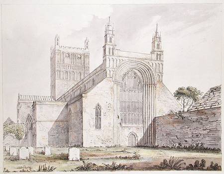 Tewkesbury Church, Gloucestershire von Moses Griffith