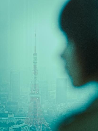 Porträt der regnerischen Stadt Tokio