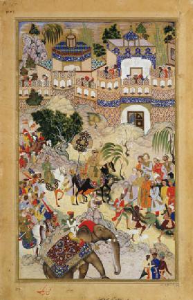 Emperor Akbar's triumphant entry into Surat 1590-98
