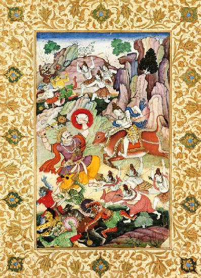 Shiva killing the Demon Andhaka c.1585-90
