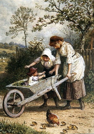 The Wheelbarrow von Myles Birket Foster