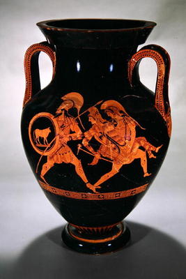 Attic red-figure belly amphora depicting the Abduction of Antiope with Theseus and Pirithous, c.500- von Myson