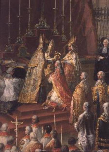 The Coronation of Joseph II (1741-90) as Emperor of Germany in Frankfurt Cathedral von Mytens (Schule)