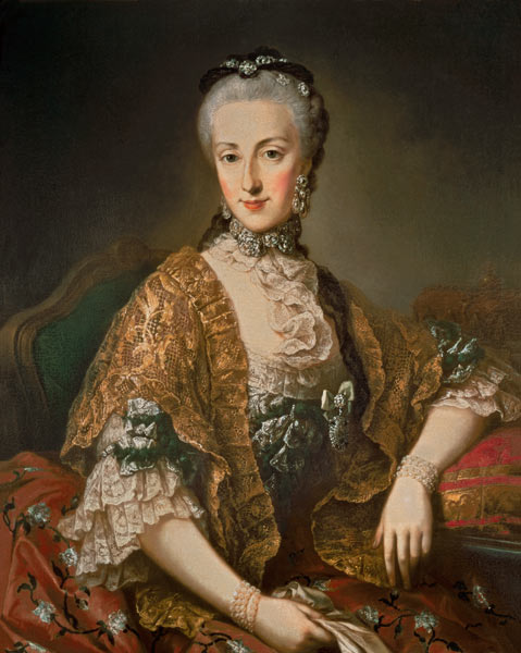 Archduchess Maria Anna Habsburg-Lothringen, called Marianne (1738-89) second child of Empress Maria von Mytens (Schule)