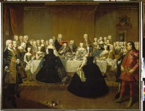 Festmahl anlässlich der Vermählung Maria Theresias