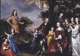 Portrait of W. van der Kerckhoven and his family 1652