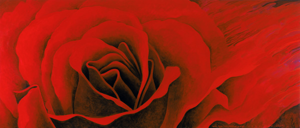 The Rose, in the Festival of Light, 1995 (acrylic on canvas)  von Myung-Bo  Sim