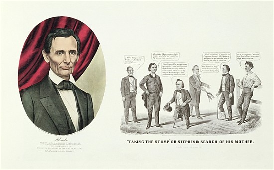 Hon. Abraham Lincoln, 16th President of the United States von N. Currier