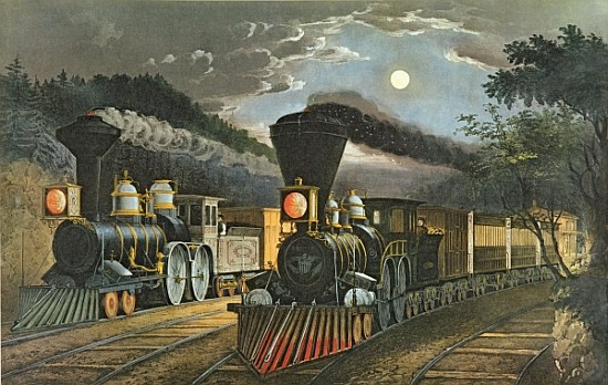 The Lightning Express Trains von N. Currier