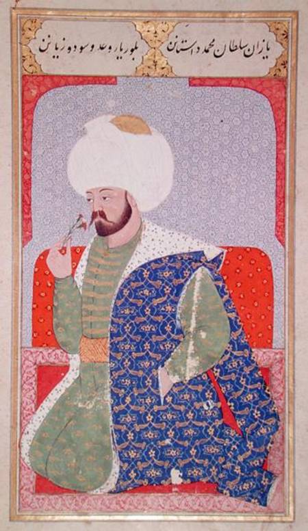 Ms Hazine.1563 Mehmed II (1432-1481), from the 'Semailname' von Nakkas  Osman