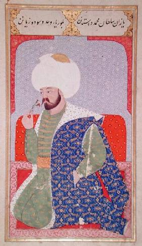 Ms Hazine.1563 Mehmed II (1432-1481), from the 'Semailname' 1579