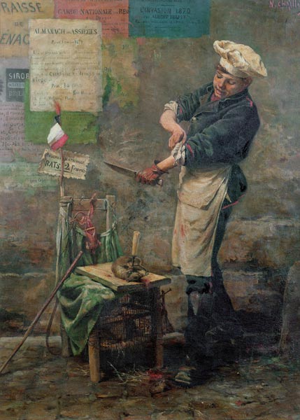 Rat Seller during the Siege of Paris von Narcisse Chaillou