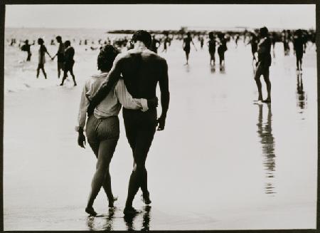 Couple Walking in the Water at Coney Island, New York City, Untitled 46 1964