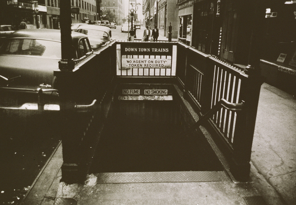 New York City Downtown Subway Entrance, Untitled 42 von Nat Herz