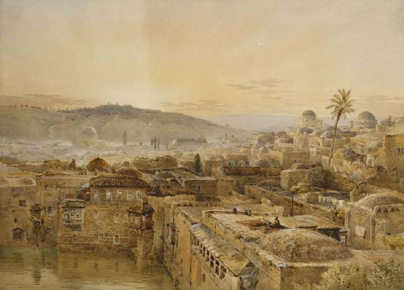 Jerusalem vom Berg Zion von Nathaniel Everett Green