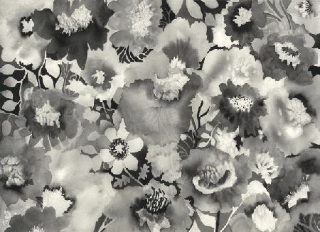 floral in black and white 1998