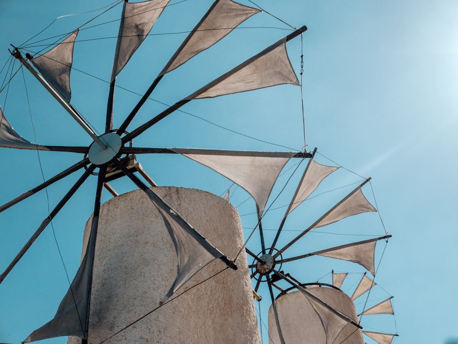 Detail Windmühlen auf Kreta, Lasithi Hochebene von Laura Nenz
