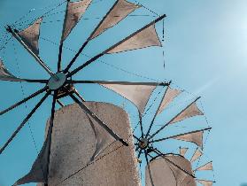 Detail Windmühlen auf Kreta, Lasithi Hochebene 2016