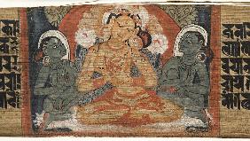 Folio 2r Goddess Prajnaparamita, from the 'Astasahasrika Prajnaparamita'