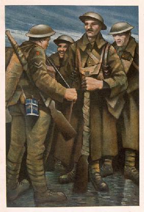 A Group of Soldiers, from British Artists at the Front, Continuation of The Western Front 1918