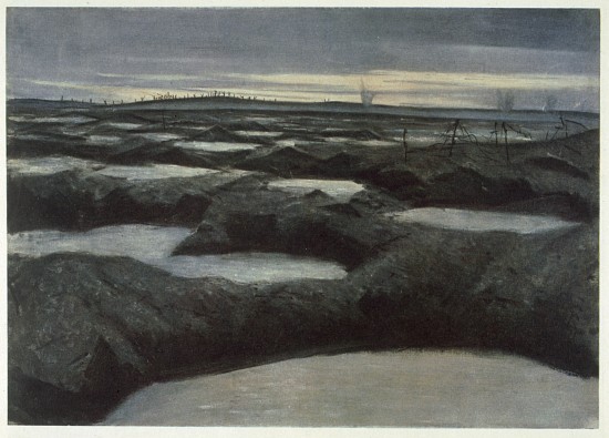 After a Push, from British Artists at the Front, Continuation of The Western Front von Christopher R.W. Nevinson