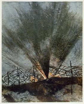 Bursting Shell, from British Artists at the Front, Continuation of The Western Front 1918