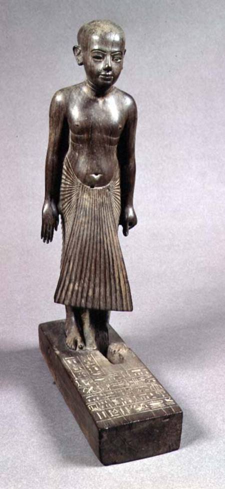Statuette of a Young Man called 'Thai' von New Kingdom Egyptian