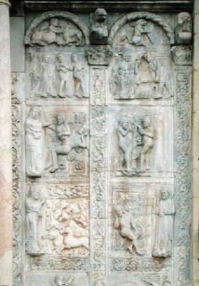 The story of Adam and Eve, from the south side of the west porch c.1120-38