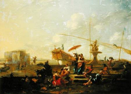 The Old Port of Genoa von Nicolaes Berchem