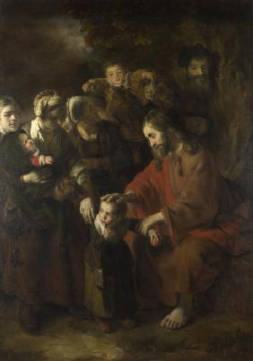 Christus segnet die Kinder ("Lasset die Kinderlein zu mir kommen...") 1652