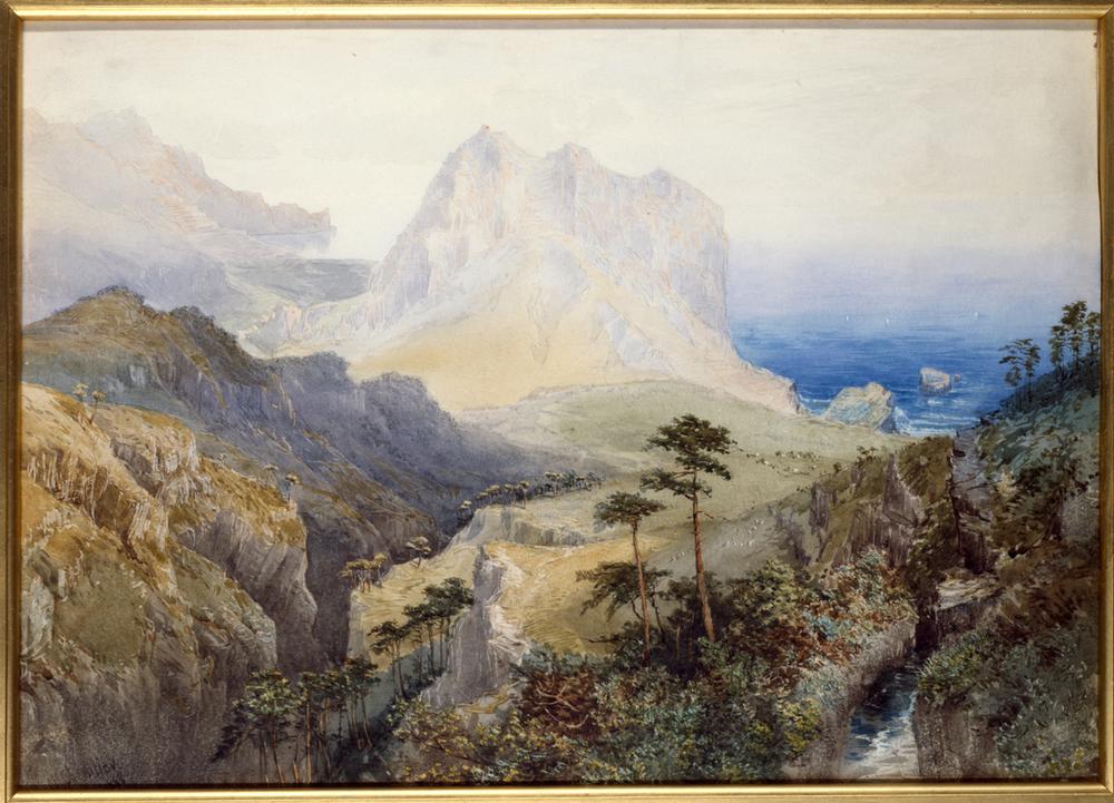 A gorge near the sea, Southern Alps, New Zealand von Nicolas Chevalier
