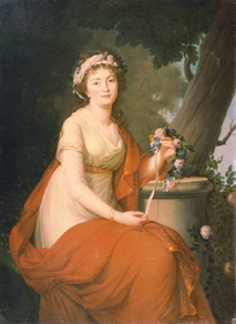 Bildnis der Herzogin T. Jusupova. von Nicolas de Courteille