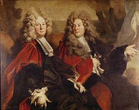 Portrait of Alderman Hugues Desnots and Alderman Bouhet elected in 1702