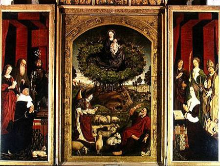 The Triptych of Moses and the Burning Bush von Nicolas Froment