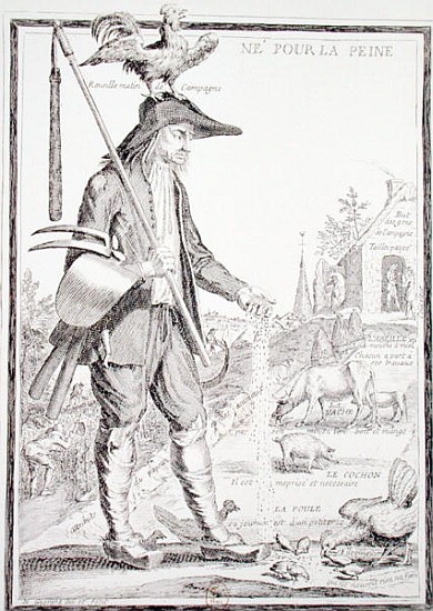 The Village Peasant, Born to Suffer, c.1780 (see also 101779) von Nicolas Guerard