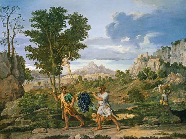 Der Herbst (Die Weinlese) von Nicolas Poussin