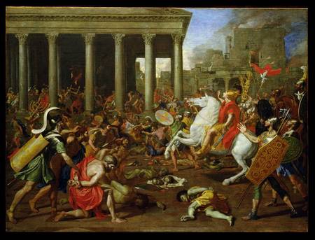 The Destruction of the Temples in Jerusalem by Titus von Nicolas Poussin
