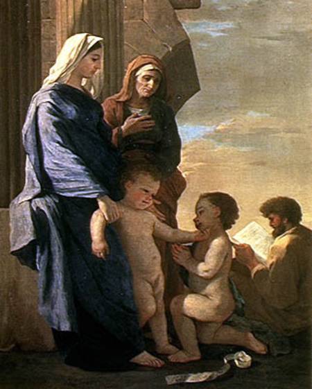 The Holy Family von Nicolas Poussin