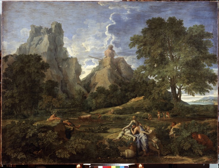Landschaft mit Polyphem von Nicolas Poussin